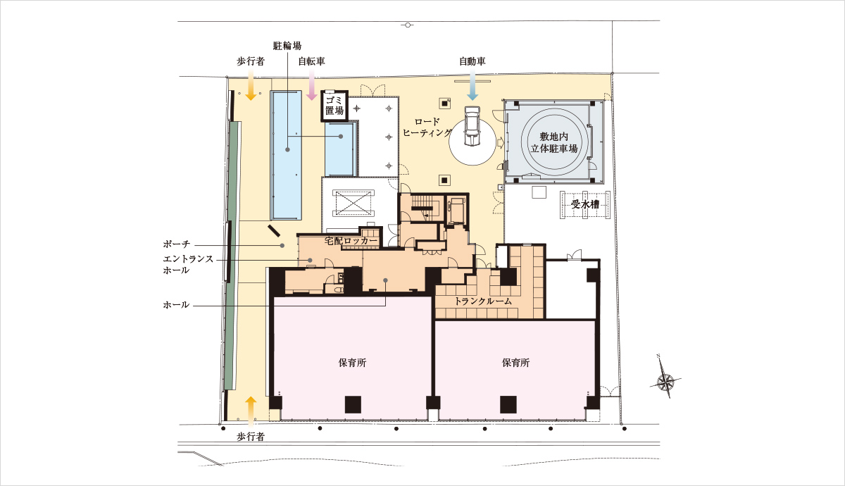 敷地配置図・1階平面図