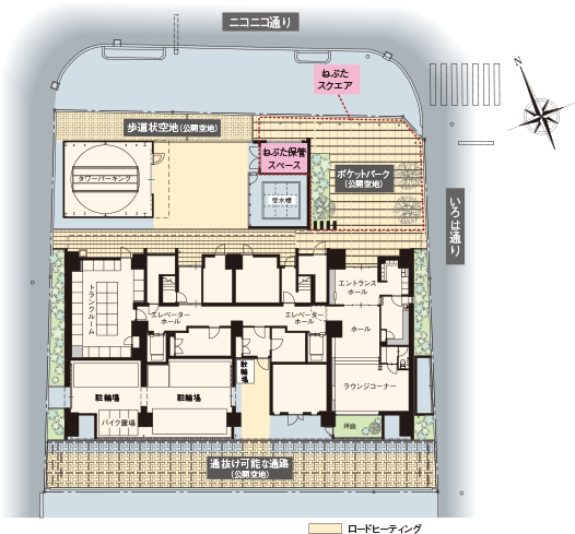 敷地配置図・1階平面図