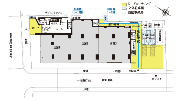 敷地配置図・1階平面図