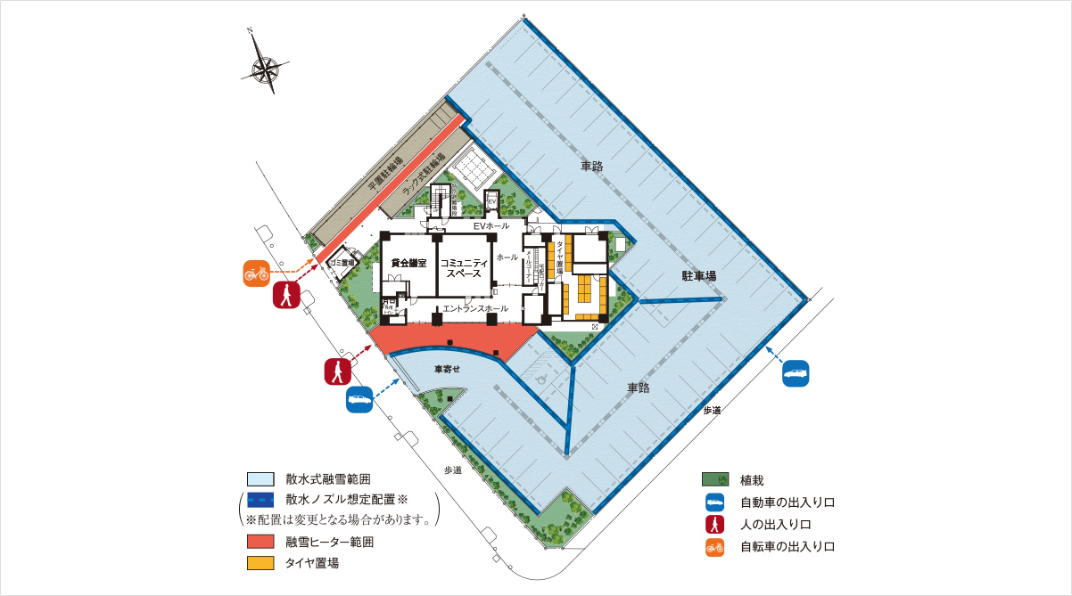 敷地配置図・1階平面図